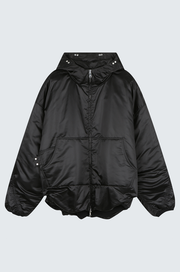 Draped Thindown Hoodied Jacket