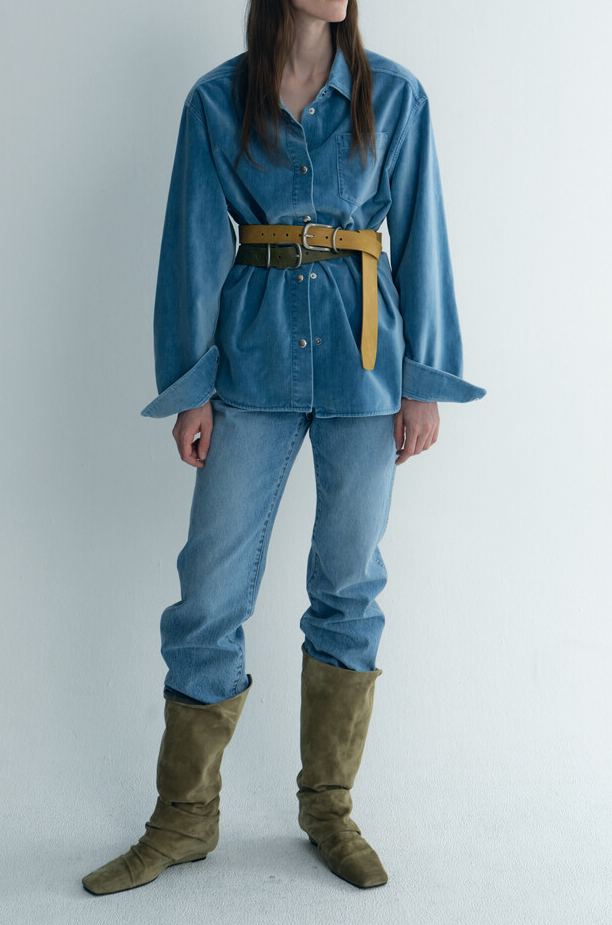Washed Denim Shirt Outer