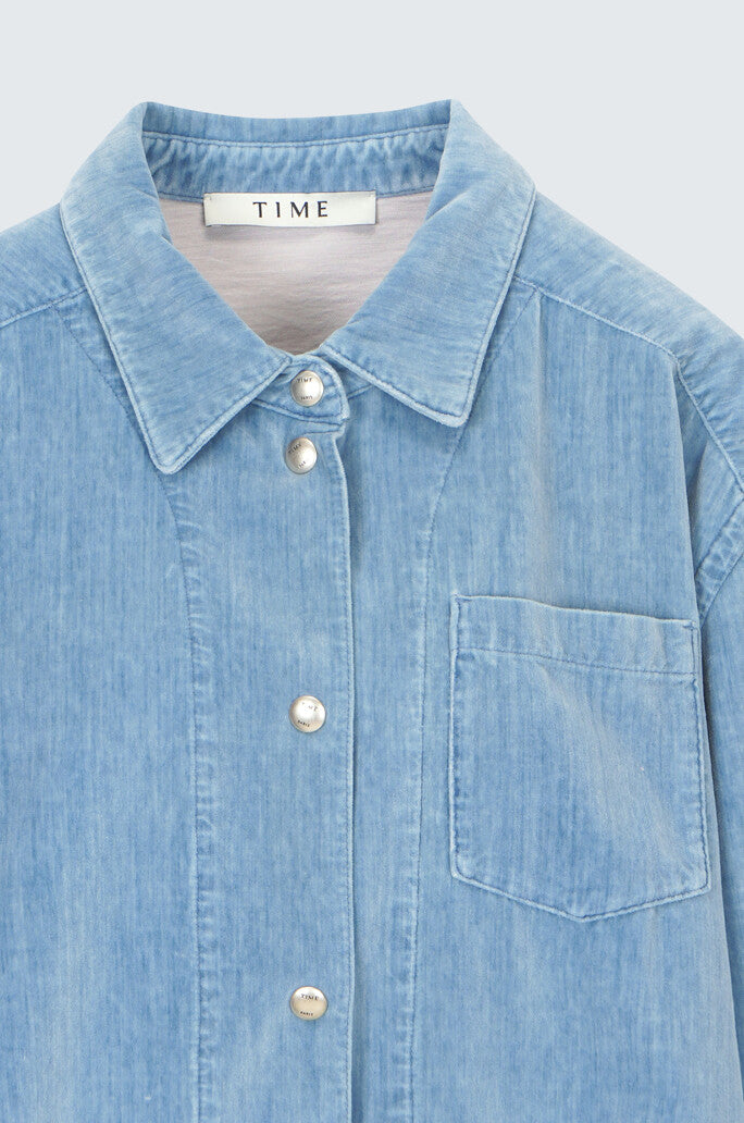 Washed Denim Shirt Outer