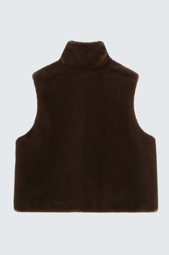 Brown Hairy Vest
