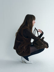 Brown Hairy Vest
