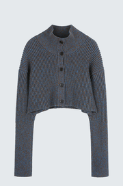 Wool Crop Knit Cardigan