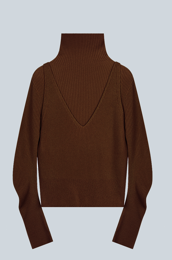 Cashmere Blend Wholegarment 2-Way Top