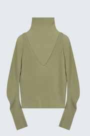 Cashmere Blend Wholegarment 2-Way Top
