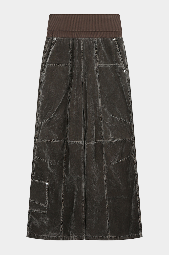 High Waisted Dyed Trousers