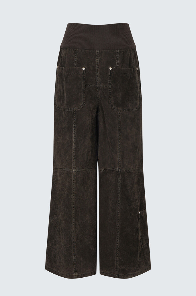 High Waisted Dyed Trousers