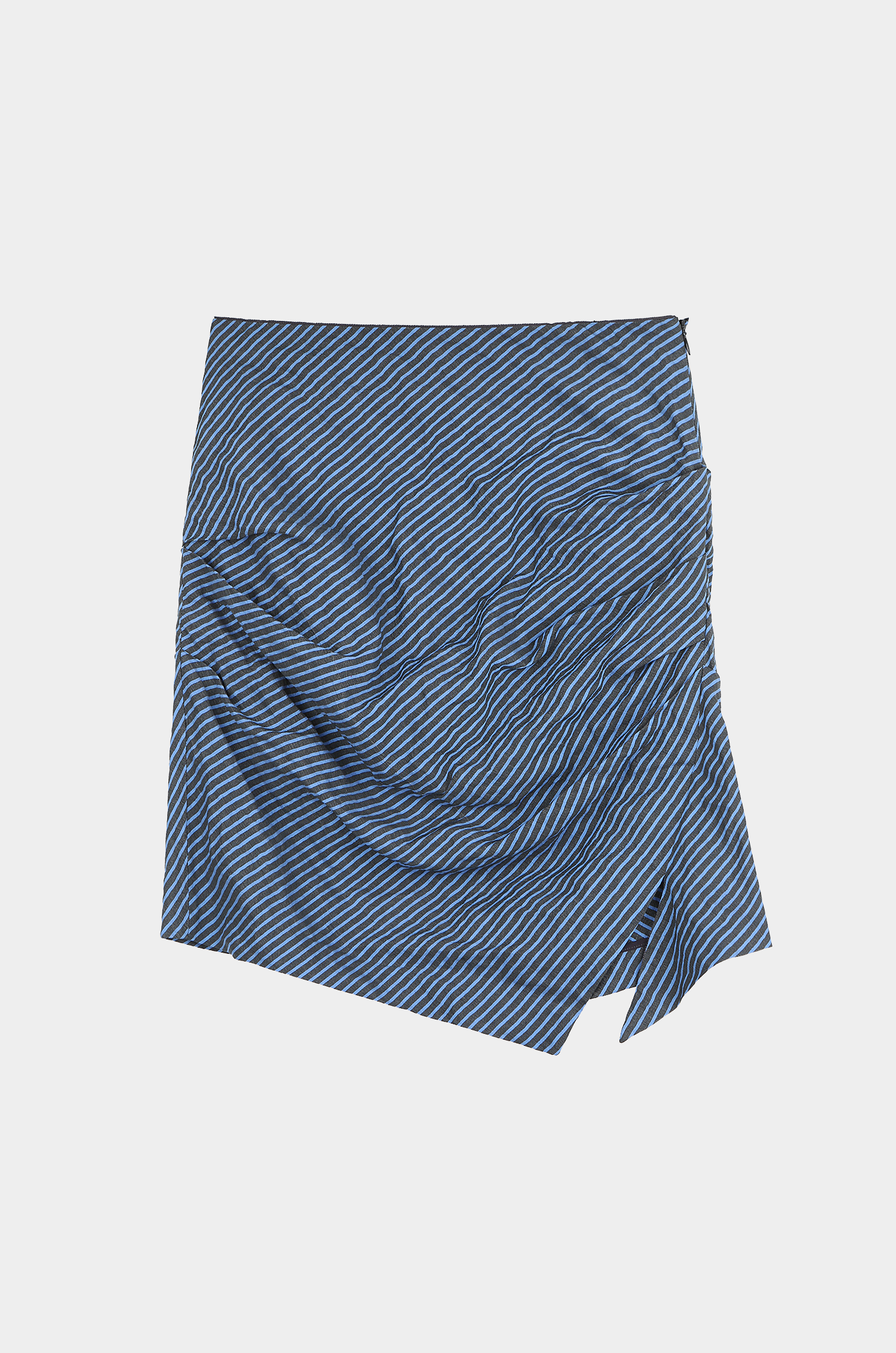 Ruched Stripe Skirt