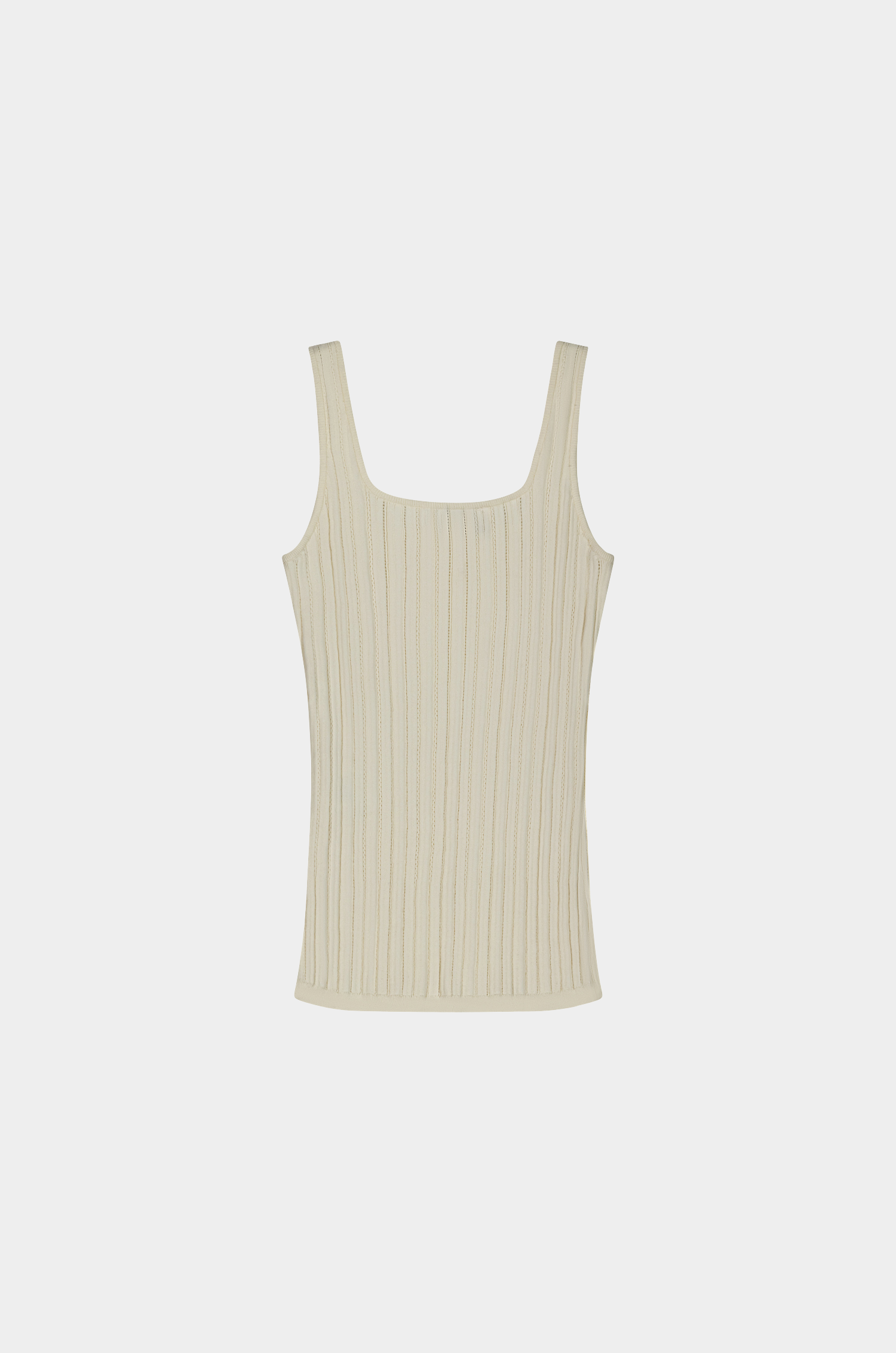Square Neck Sleeveless Knit Top
