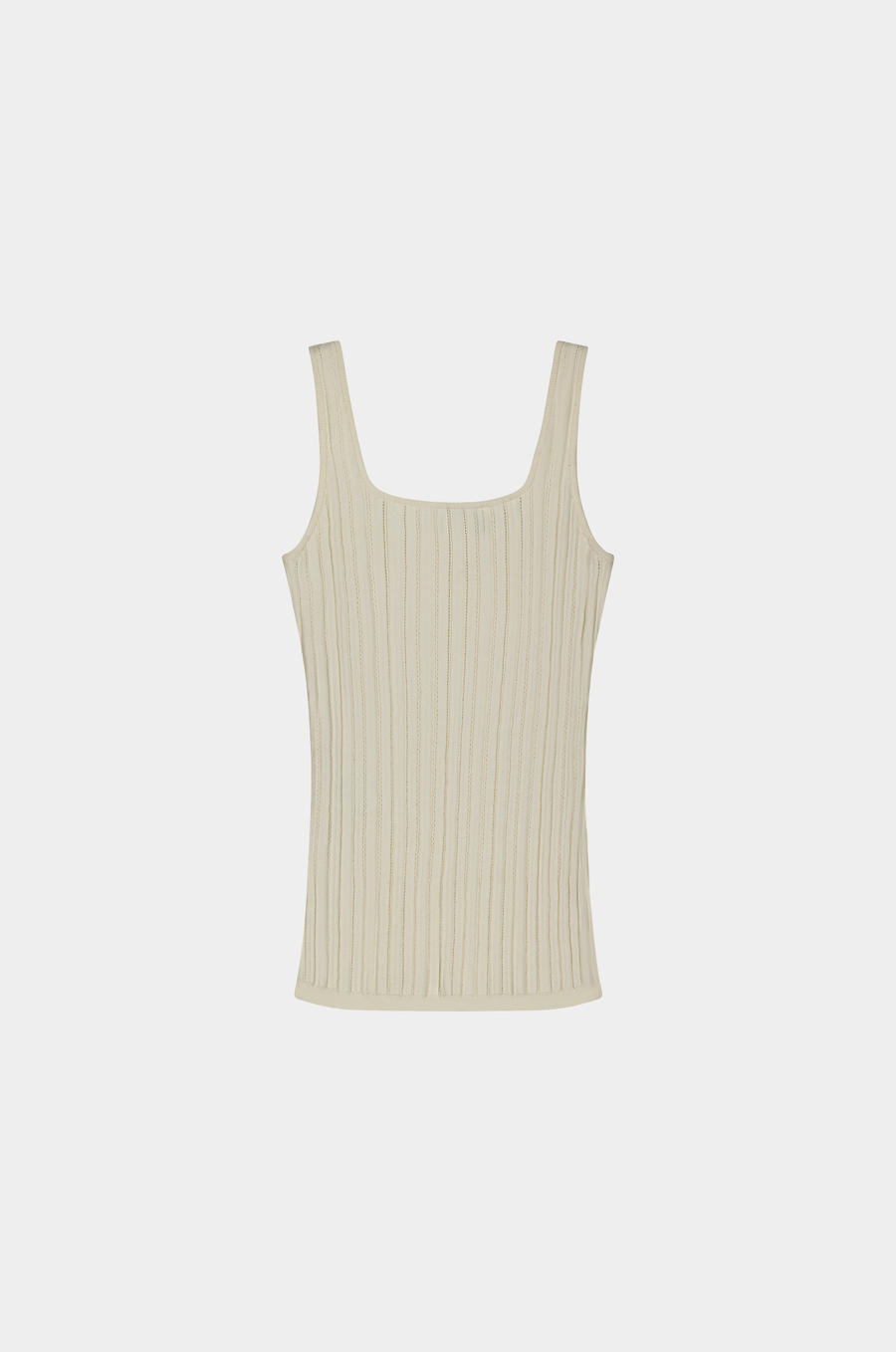 Square Neck Sleeveless Knit Top