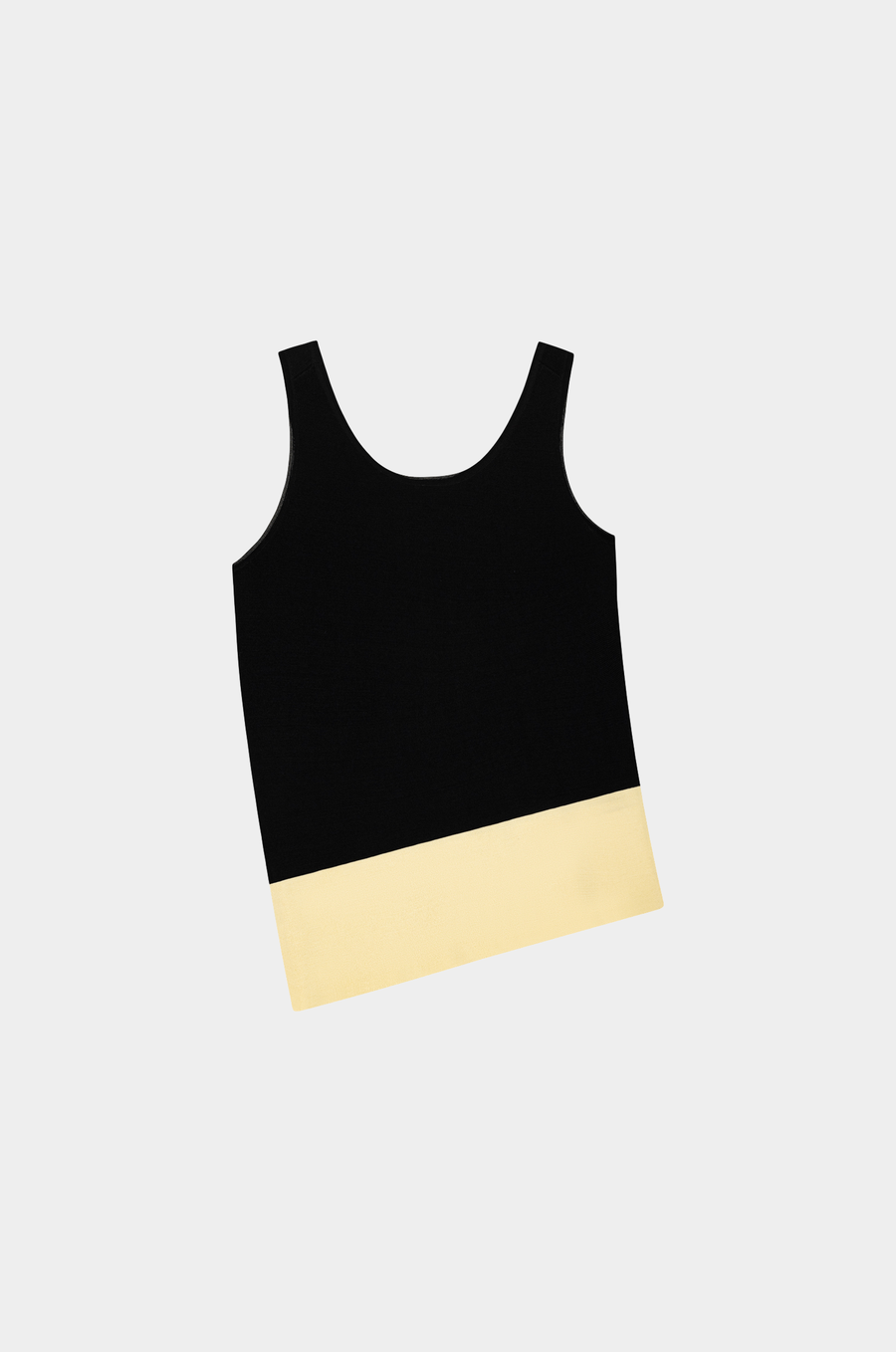 Color Block Sleeveless Knit Top