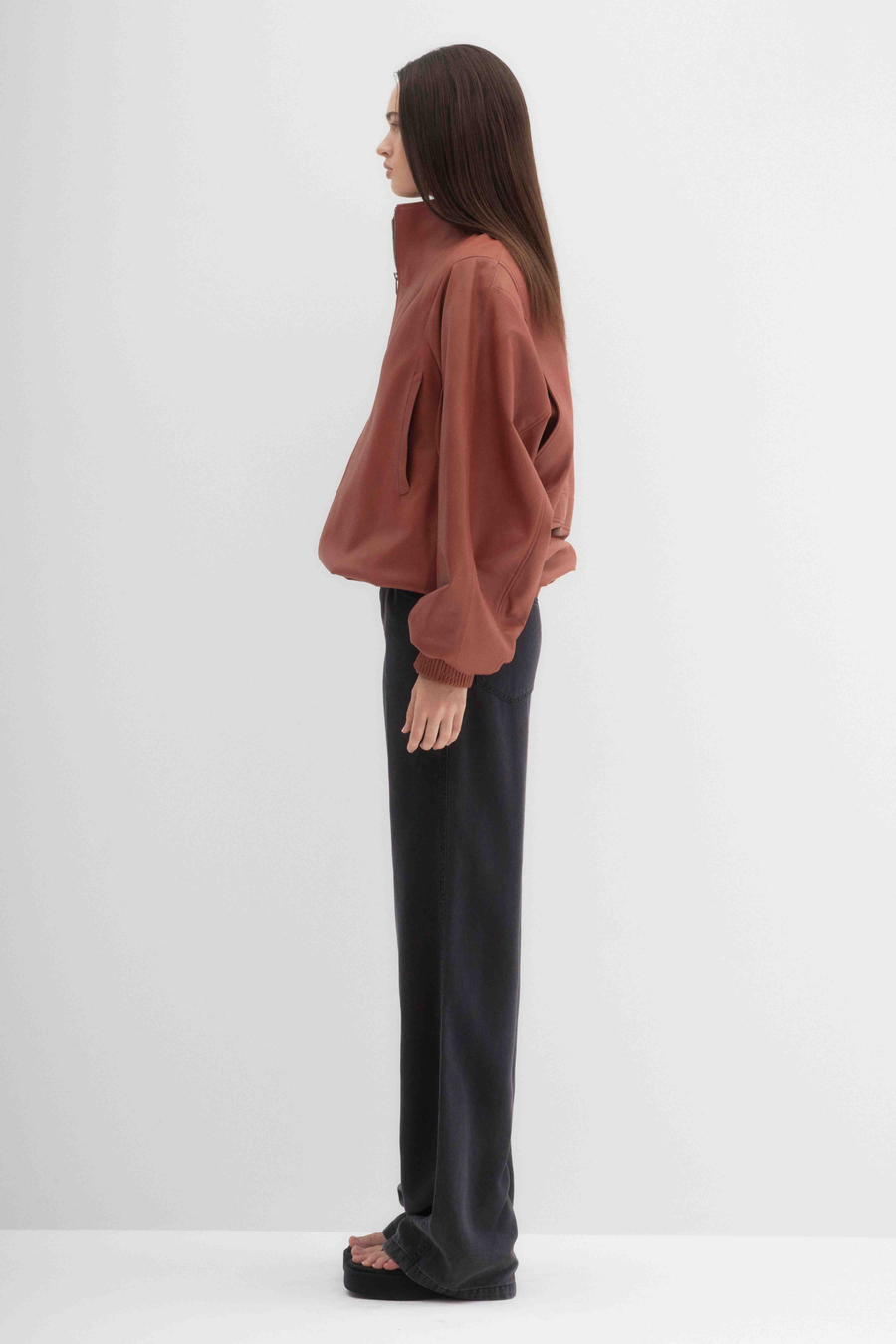 Leather Bomber Jacket