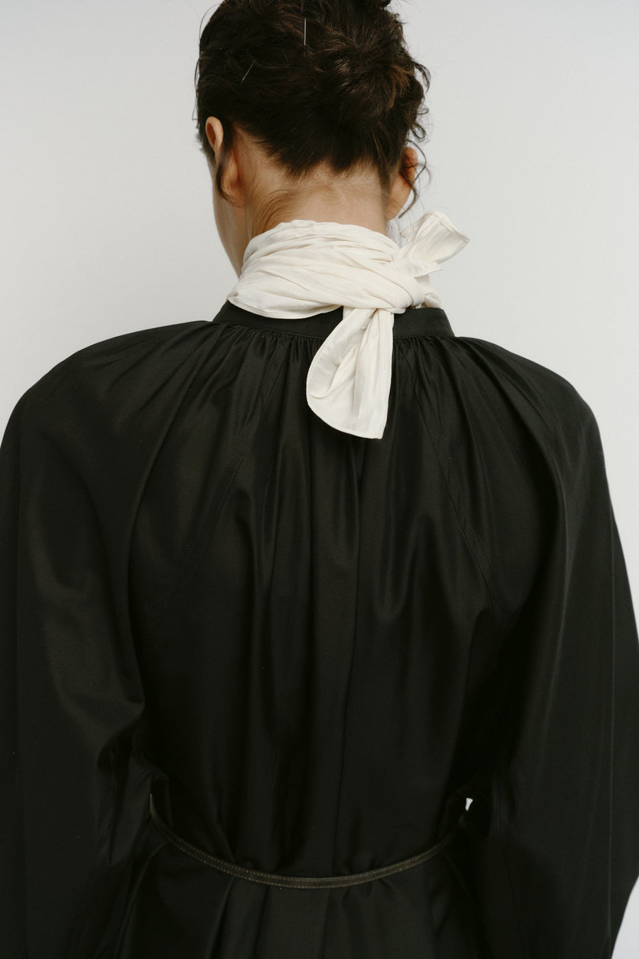 VOLUMINOUS RAGLAN SHIRT DRESS