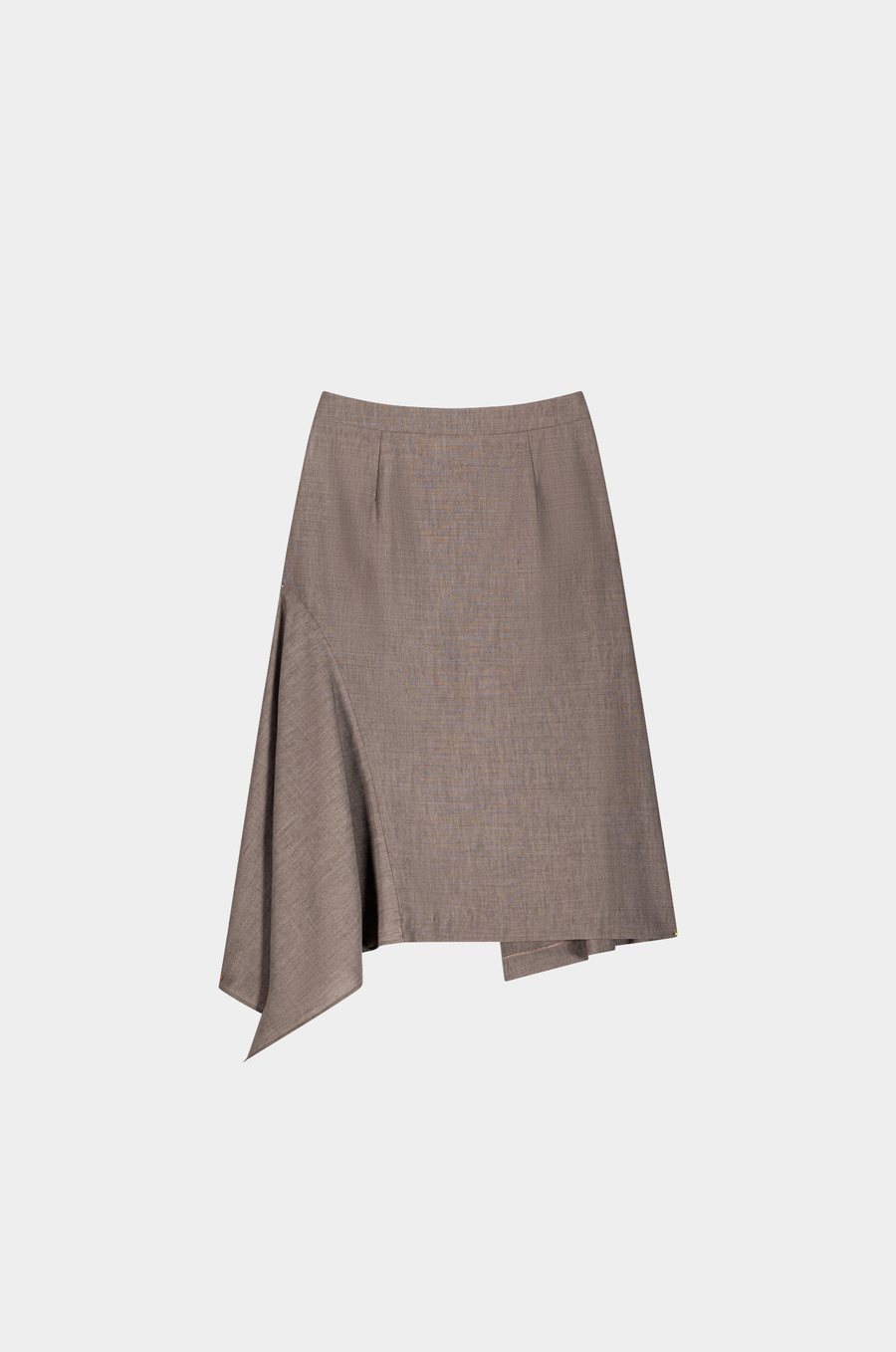 Asymmetrical Button Skirt