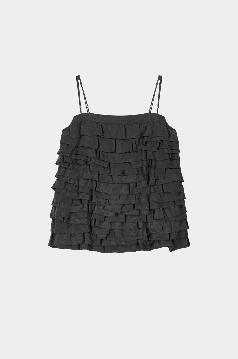 Spaghetti Strap Ruffled Top