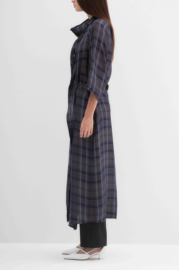 Aymmetrical Check Dress
