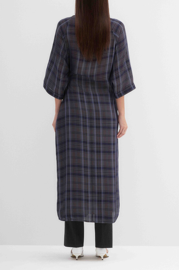 Aymmetrical Check Dress