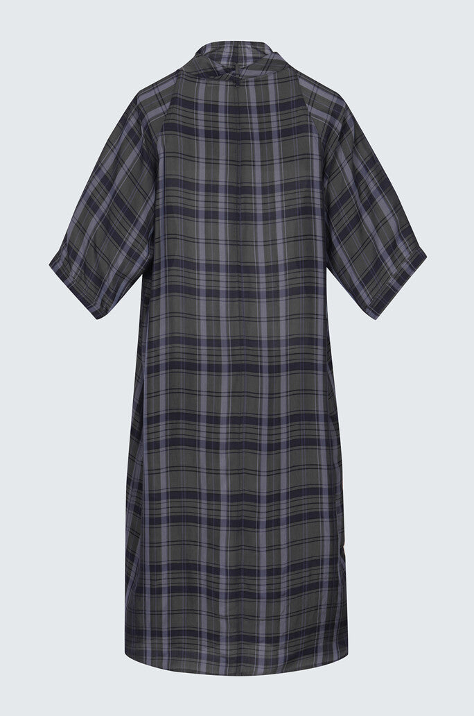 Aymmetrical Check Dress