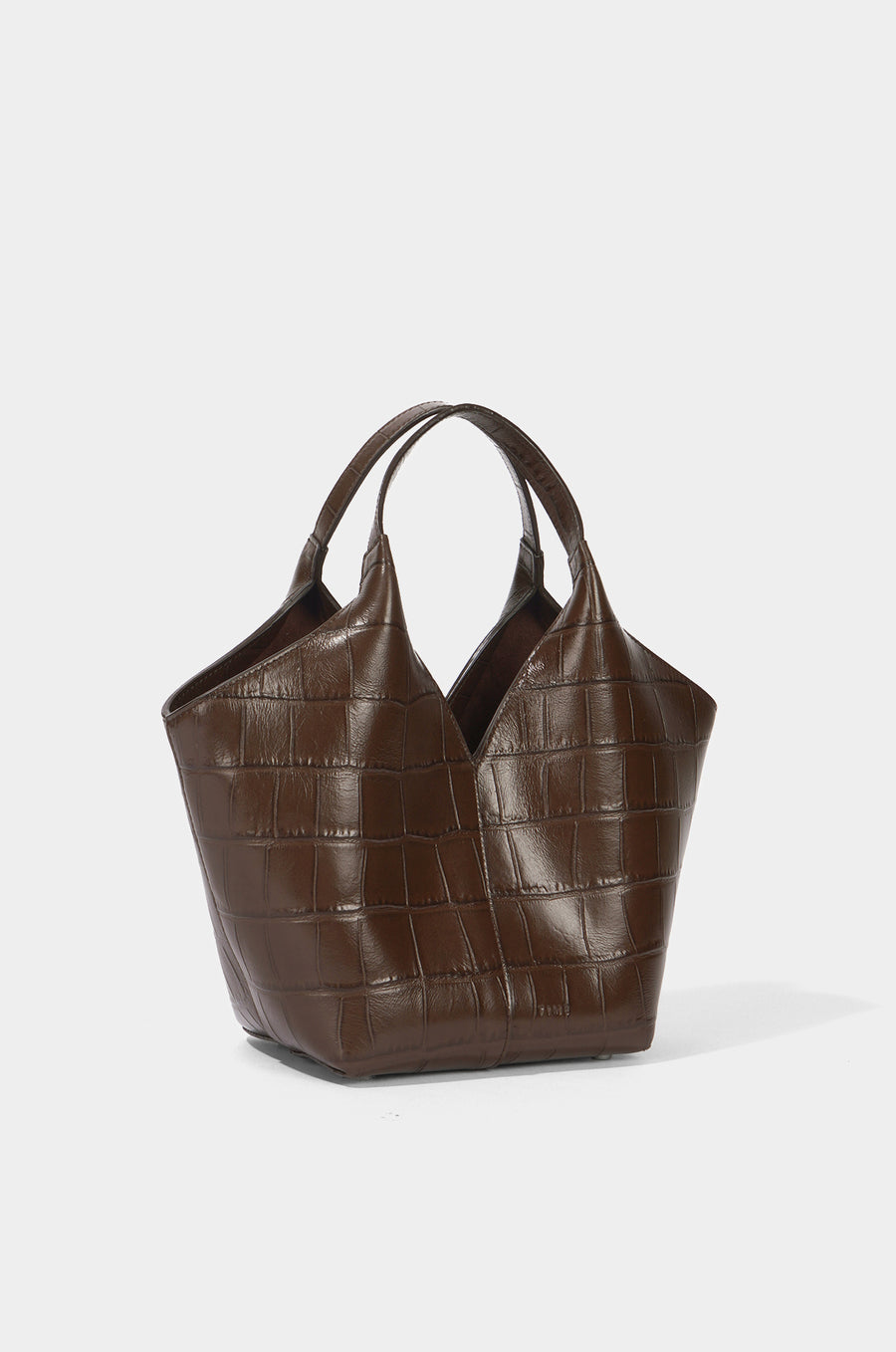 CROCODILE EMBOSSED ECLIPSE TOTE S