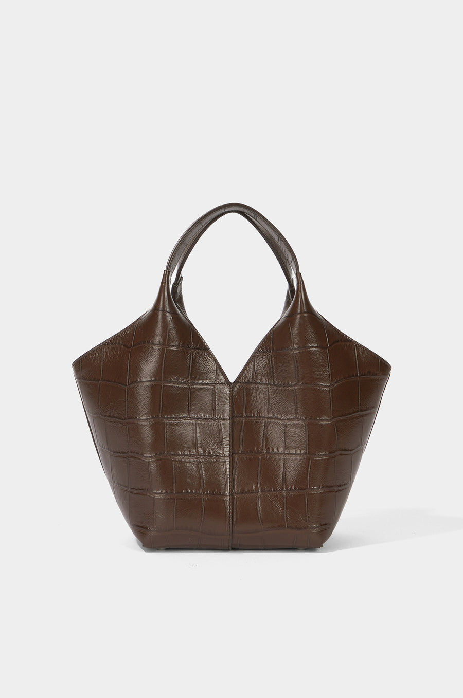 CROCODILE EMBOSSED ECLIPSE TOTE S