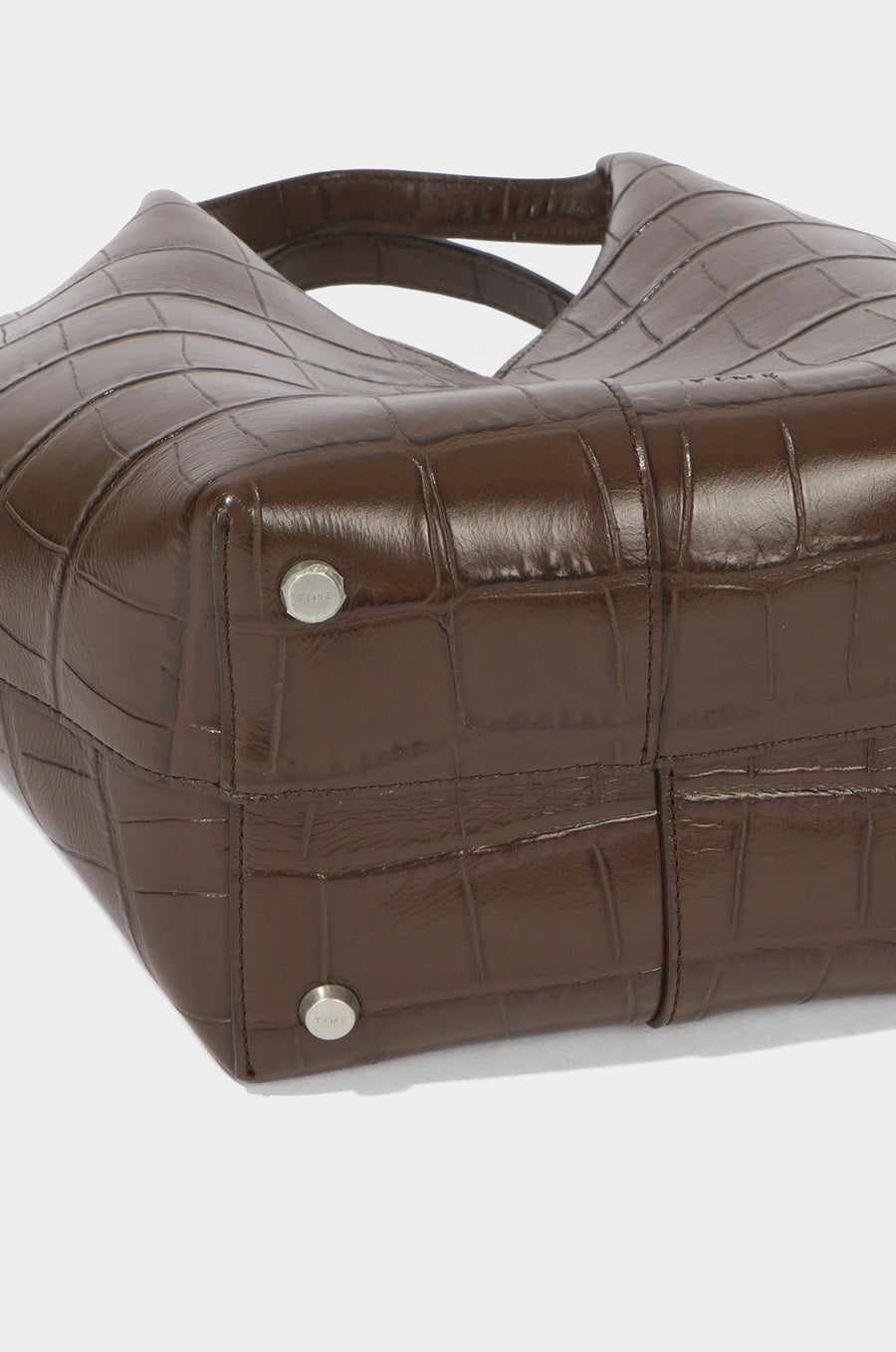 CROCODILE EMBOSSED ECLIPSE TOTE S