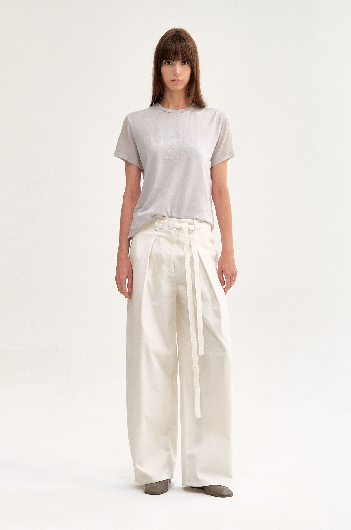 TUCK WIDE DENIM