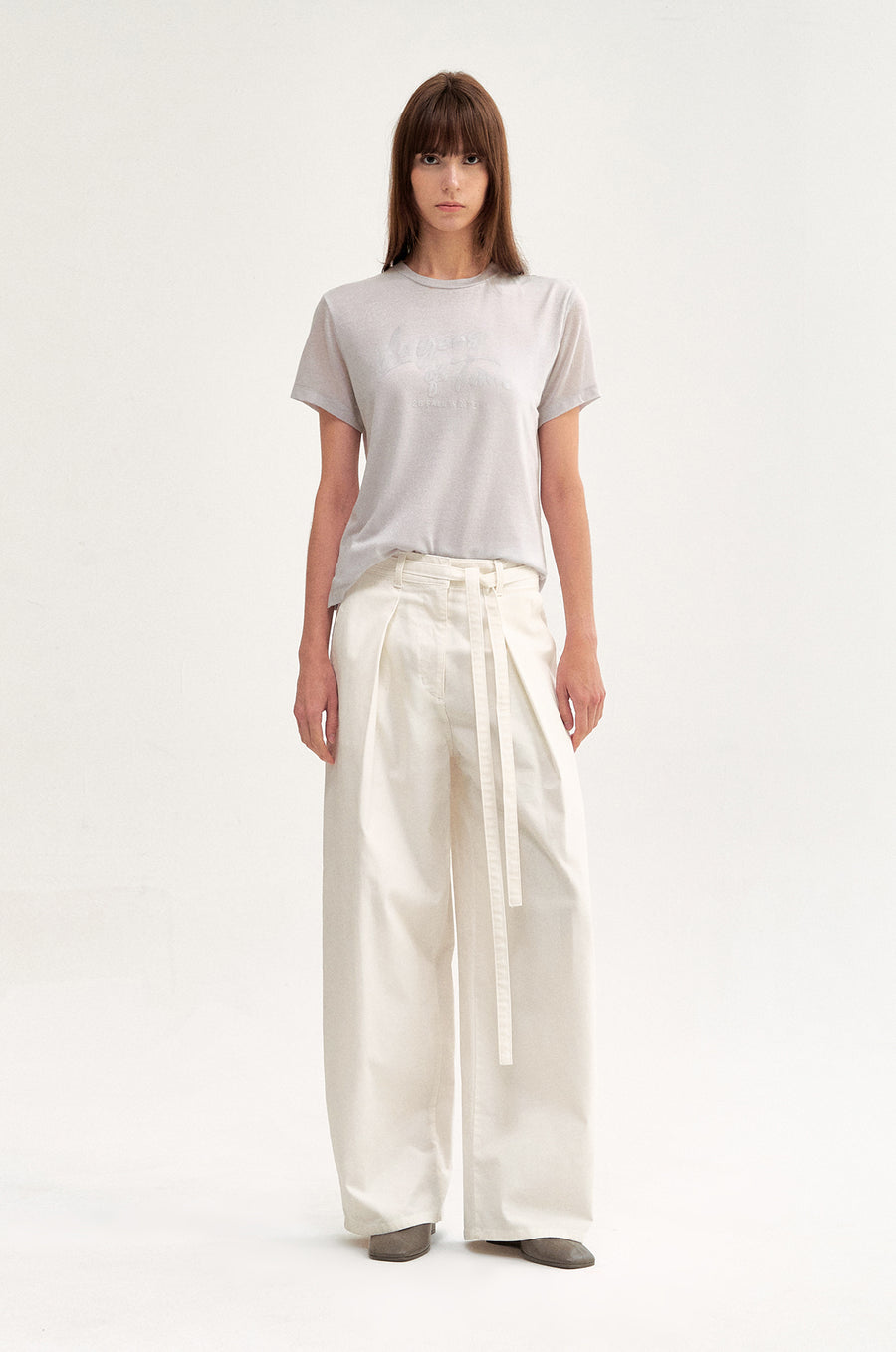 TUCK WIDE DENIM