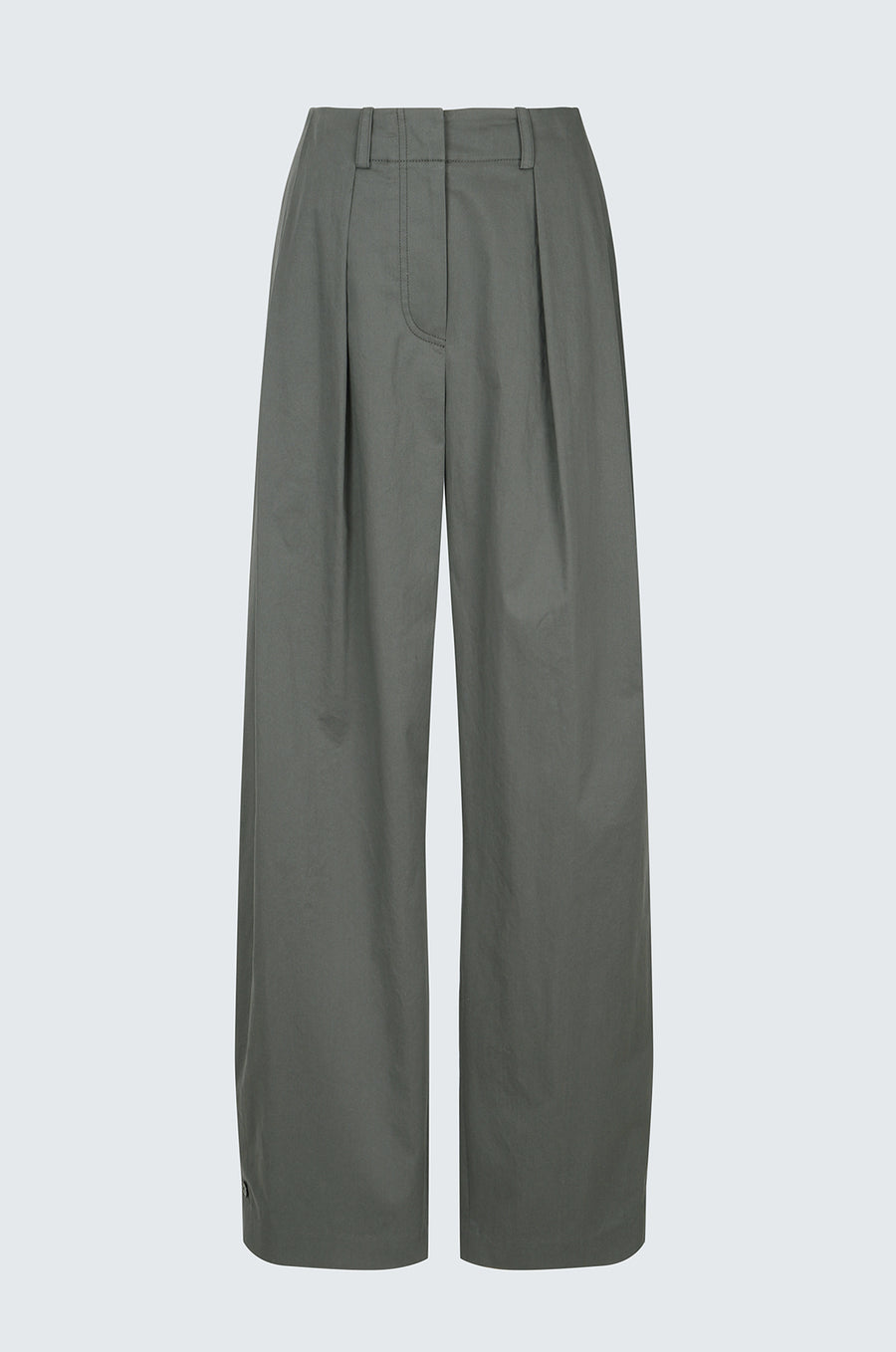 SIDE TUCK ADJUSTABLE WIDE PANTS