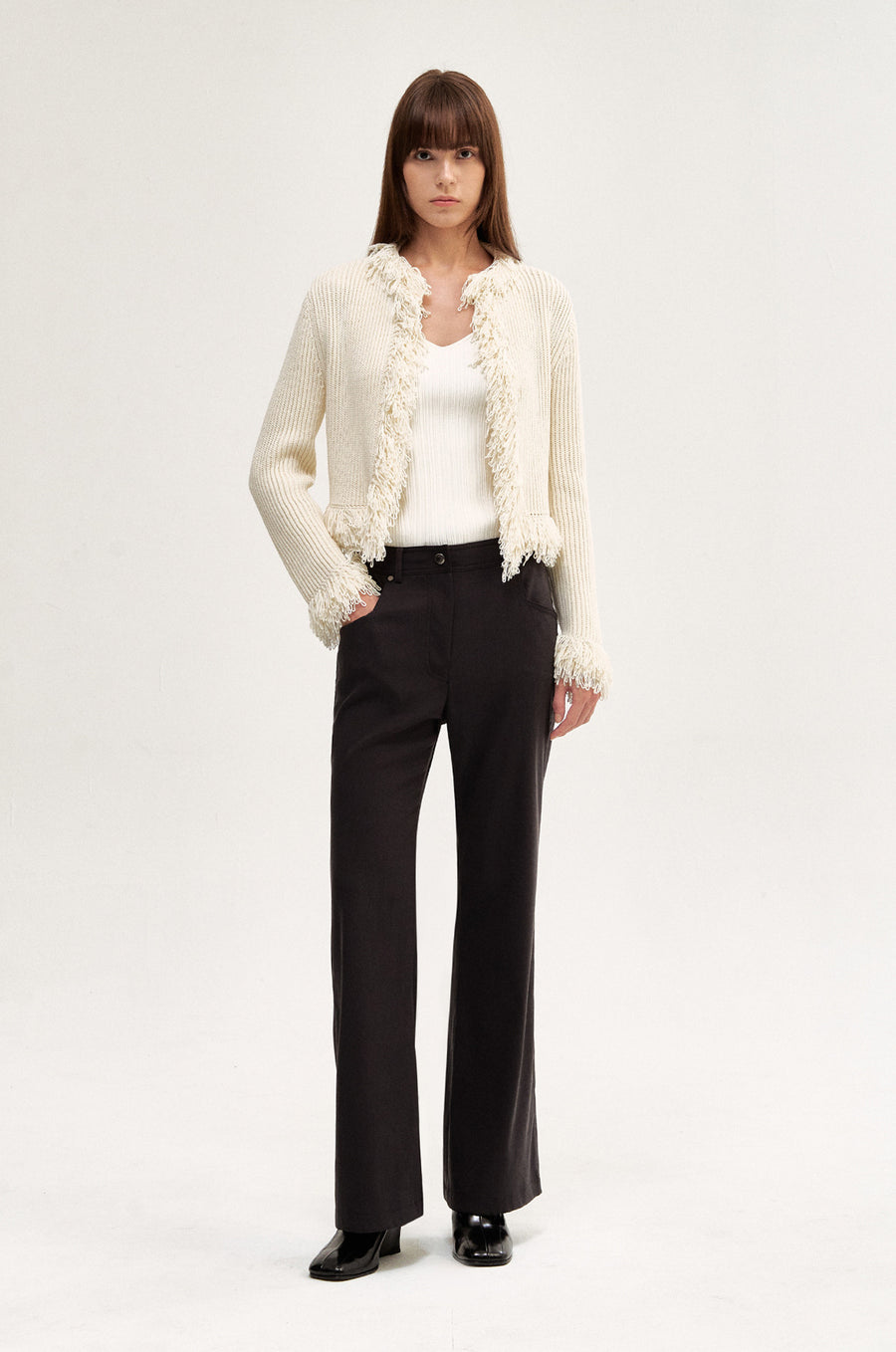 FRINGE KNIT JACKET