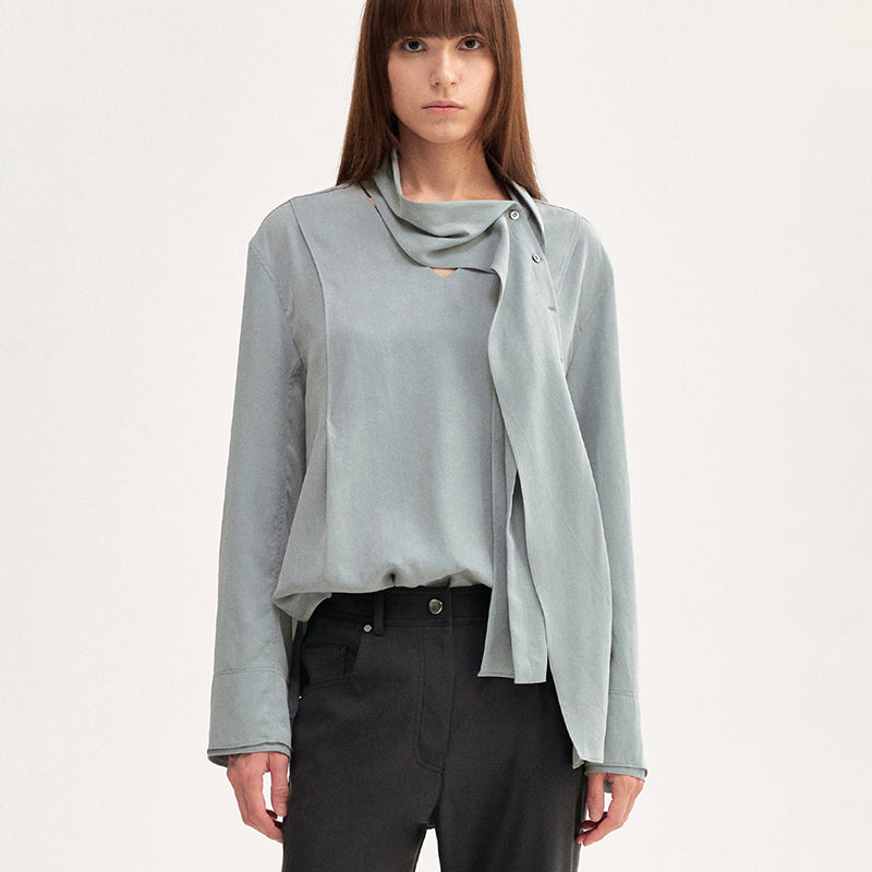 SHIRT WITH SHAWL