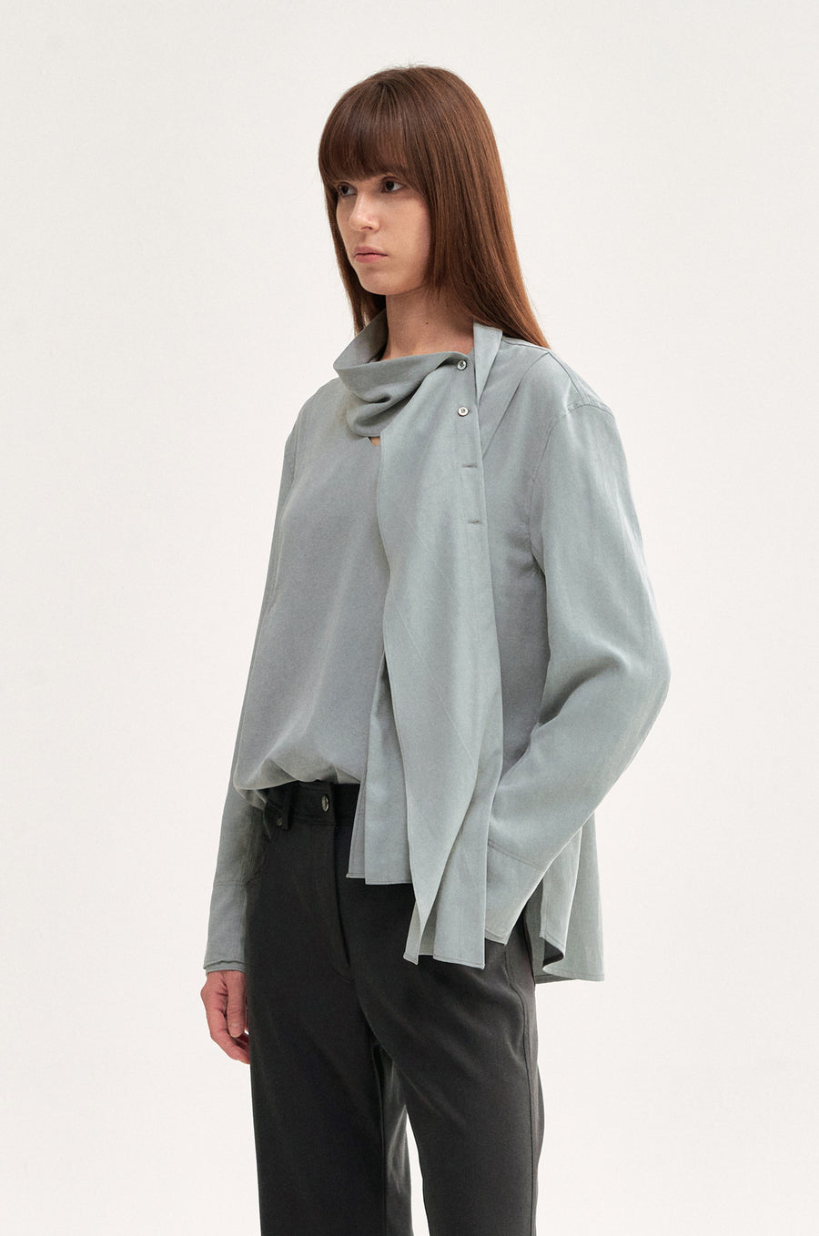 SHIRT WITH SHAWL