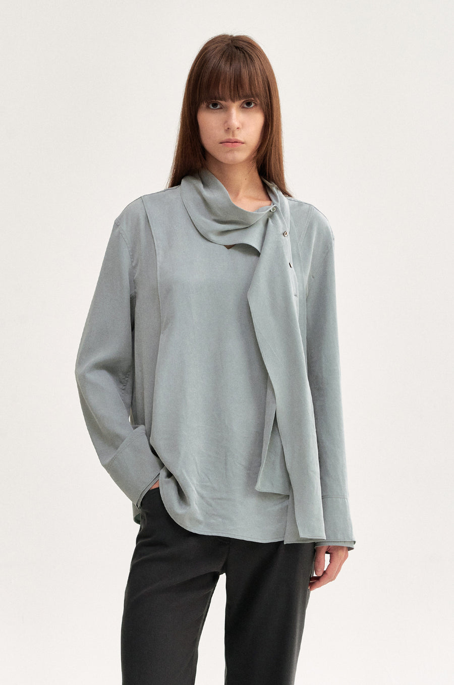 SHIRT WITH SHAWL