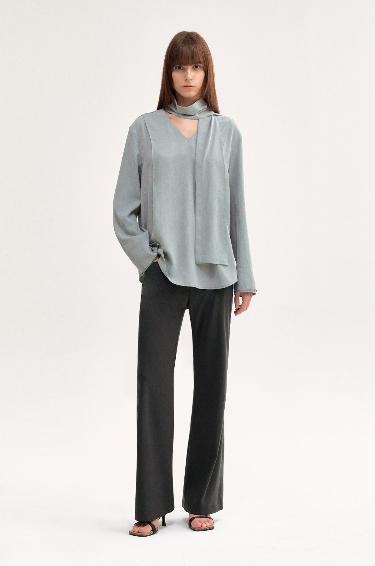 SHIRT WITH SHAWL
