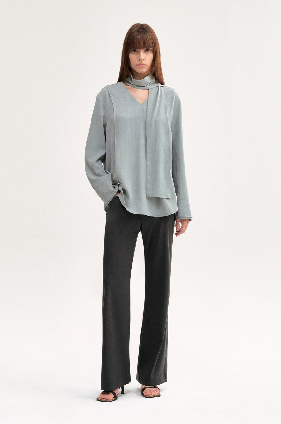 SHIRT WITH SHAWL