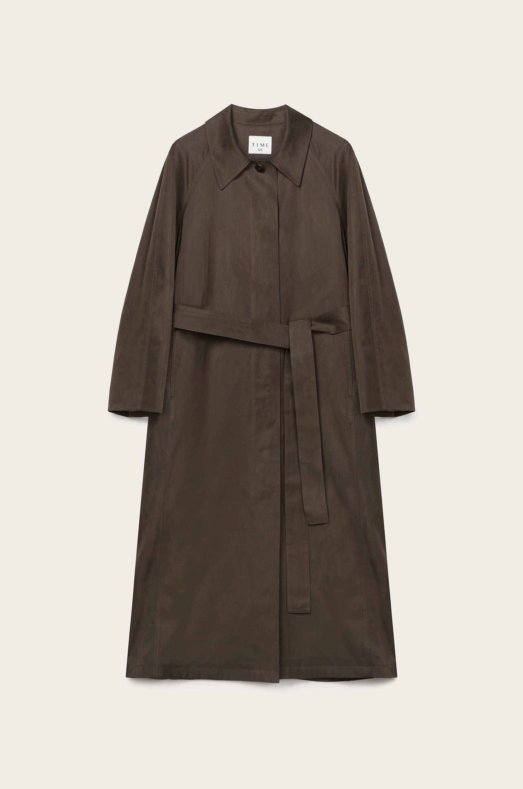 SINGLE COTTON & LYOCELL MIXED TRENCH COAT