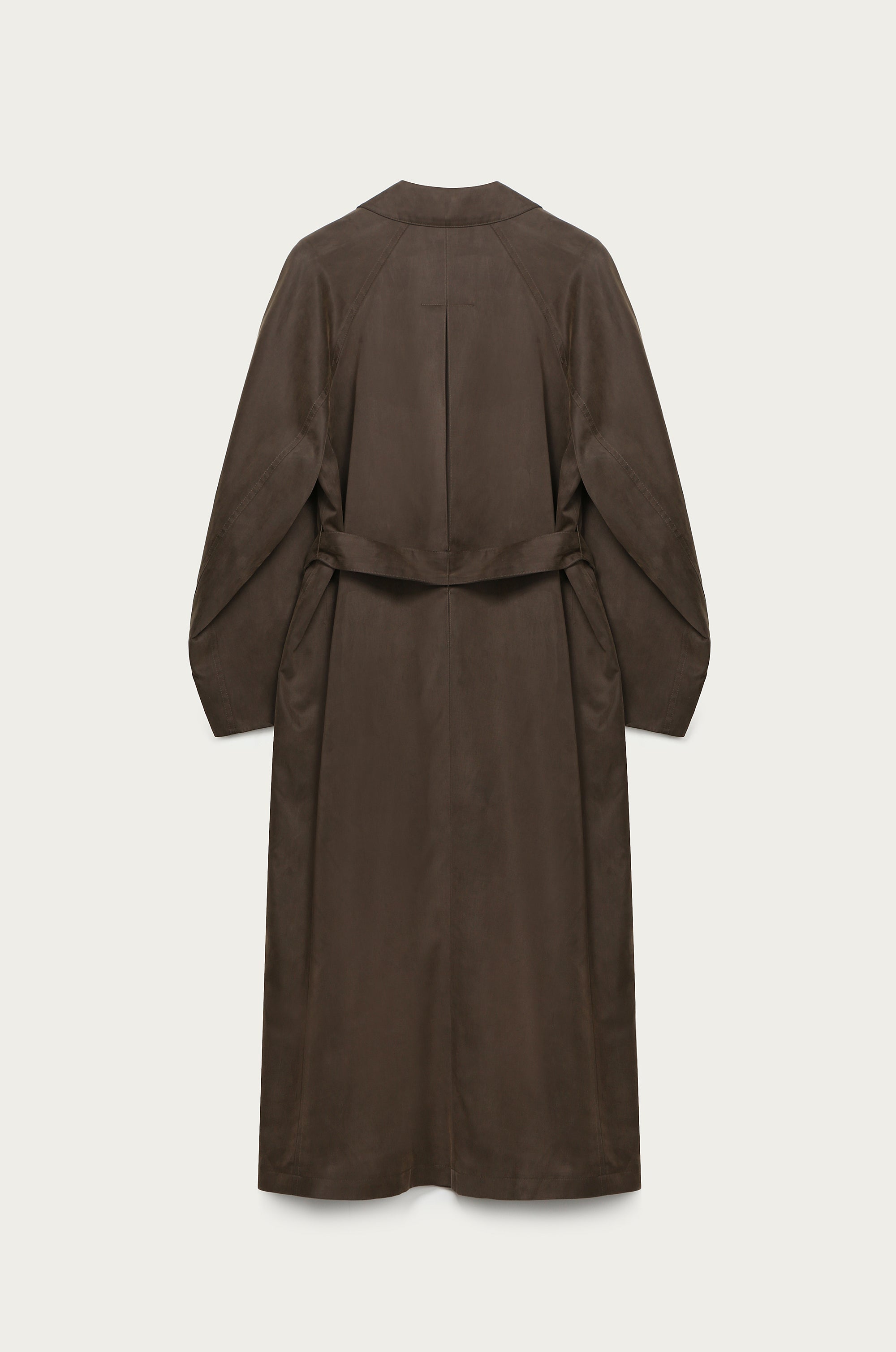 SINGLE COTTON & LYOCELL MIXED TRENCH COAT