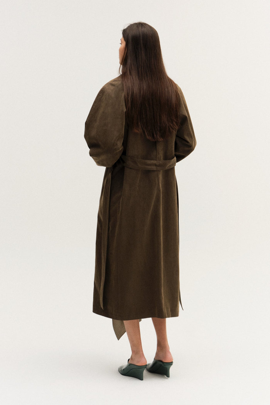 SINGLE COTTON & LYOCELL MIXED TRENCH COAT