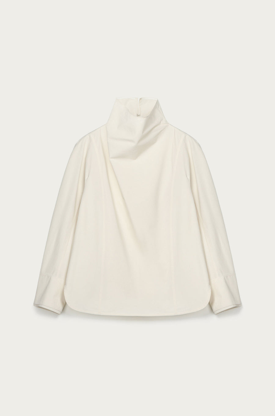 MOCK NECK BACK DETAILED TOP
