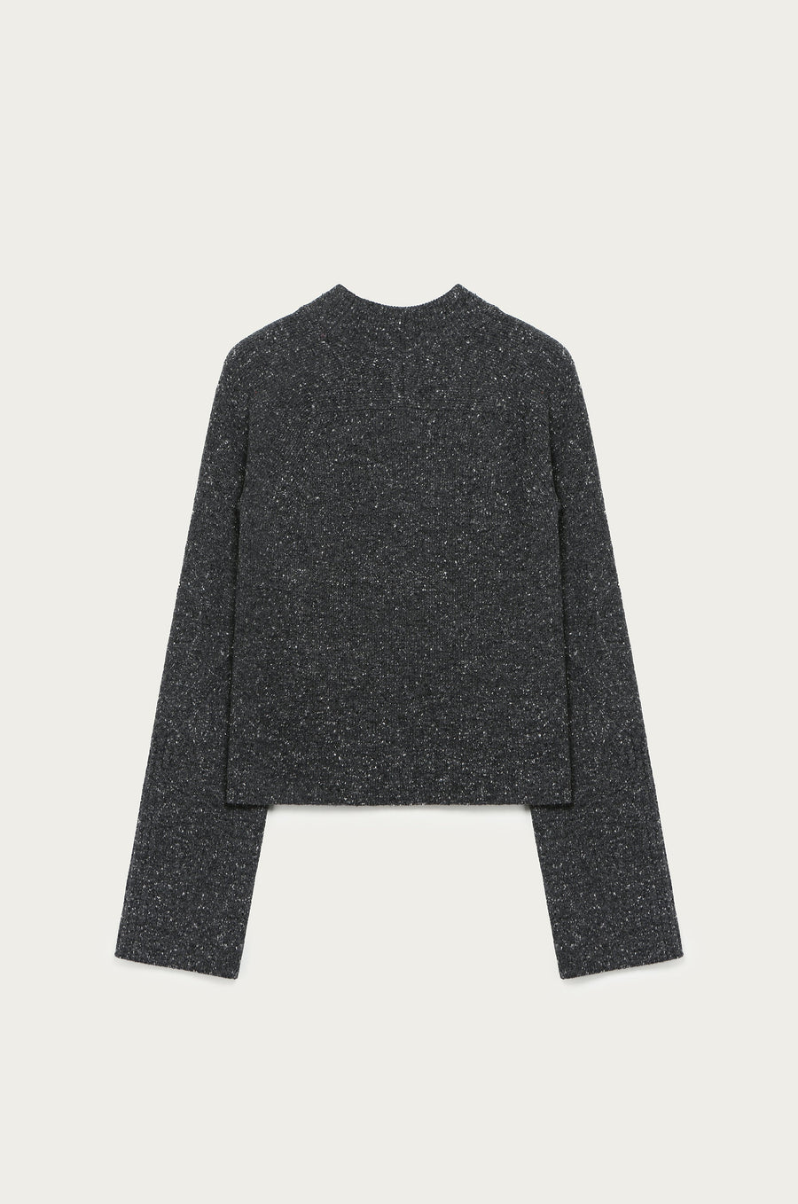 CASHMERE MOCK NECK BLEND KNIT TOP