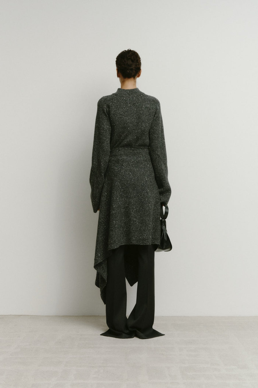 CASHMERE MOCK NECK BLEND KNIT TOP