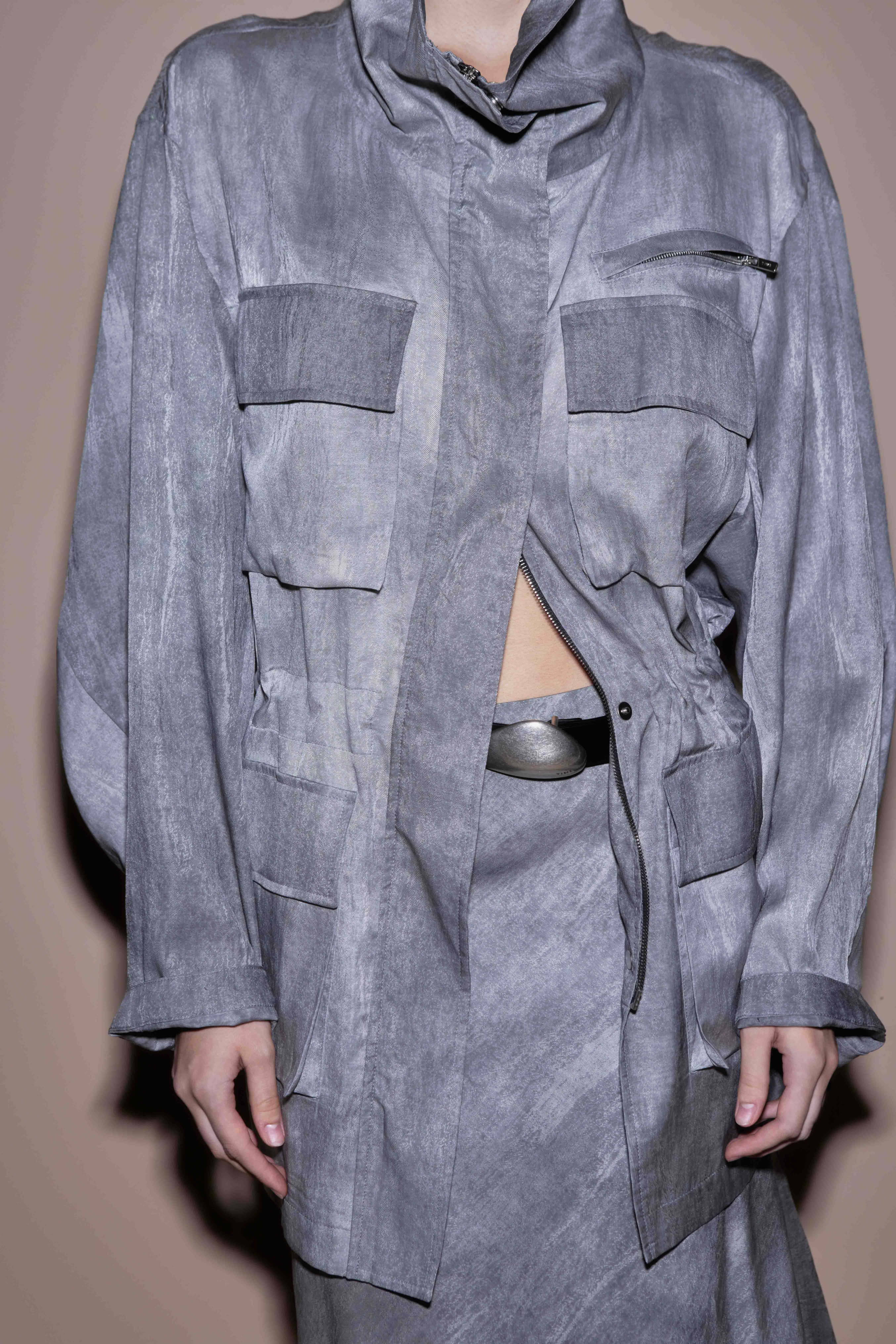 Utility Zipped Safari Jumper